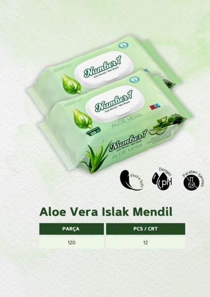 Number 1 Aloevera Kokulu Islak Mendil