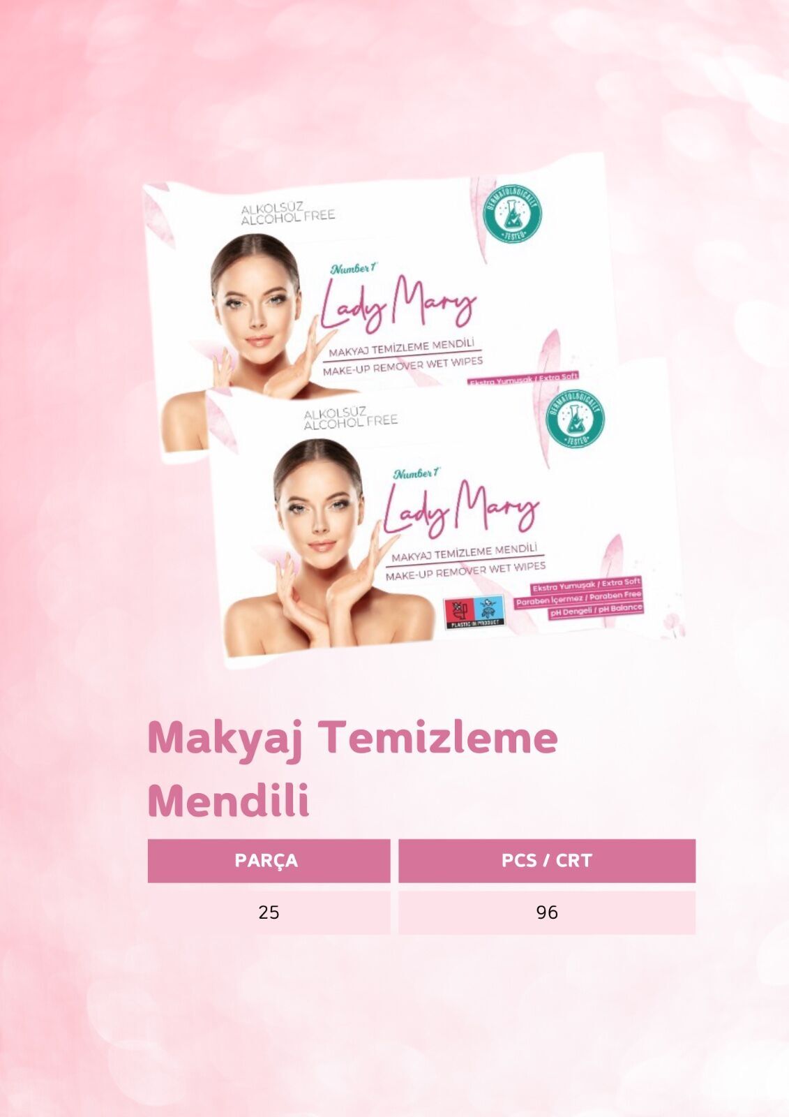 Makyaj Temizleme Mendili 25'li