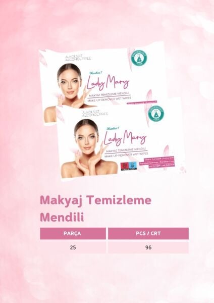 Makyaj Temizleme Mendili 25'li