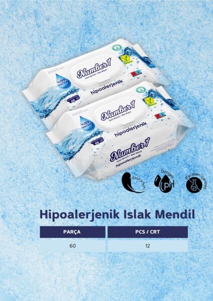 Hipoalerjenik Islak Mendil 100'Lü